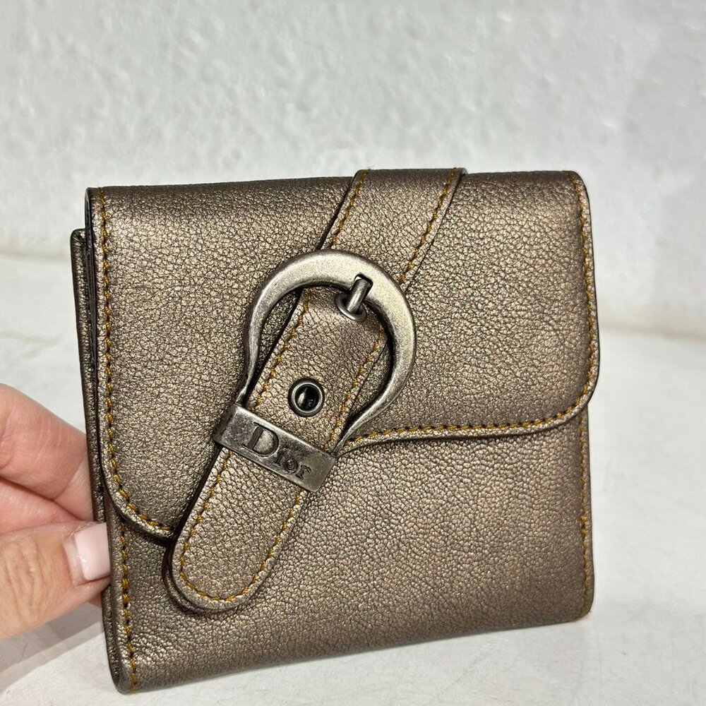 Dior Brown Leather Small Wallet - Picture 7 of 9